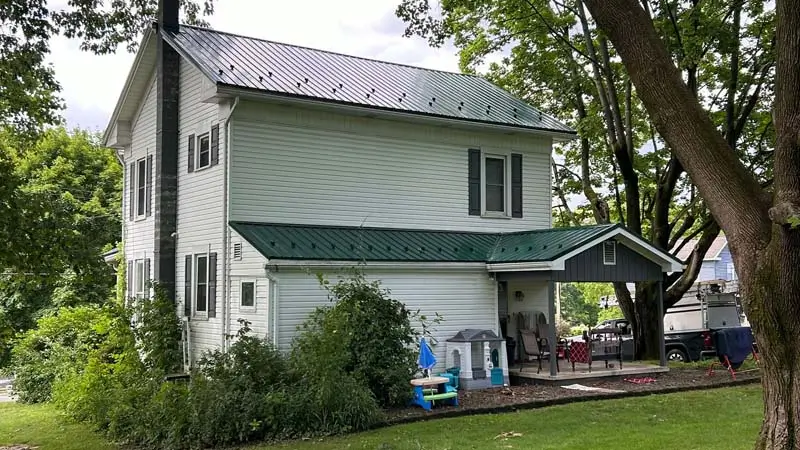 Burnham PA Home with metal roof